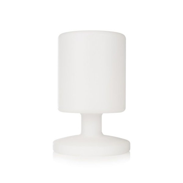 Smartwares Vit LED utomhusbordslampa 5W - 8h uppladdningsbart batteri Vit