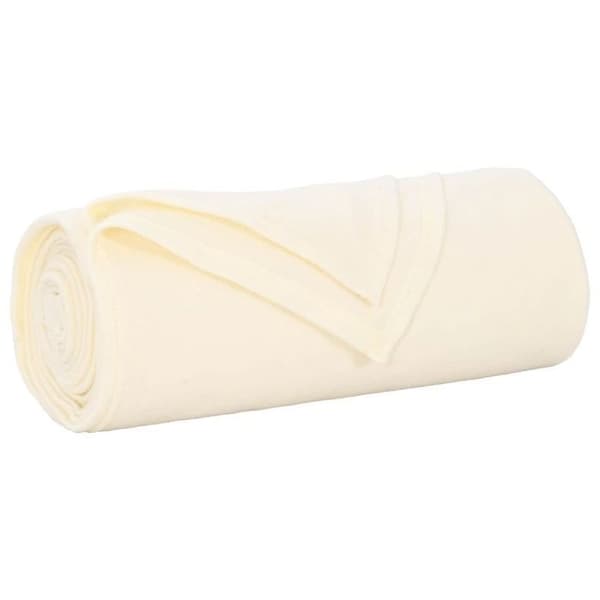 Täckning / Pläd - VIDAXL - Överdrag - 200 x 150 cm - Grädde - Mjuk polyester Grädde