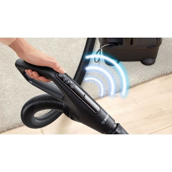 BOSCH BGS41POW1 Påslös dammsugare - ProPower - svart - 700W - 72 dB - Hepa 13 - 10m - 2,4L Svart och röd