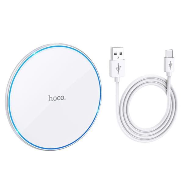 HOCO Trådlös laddare Pro Easy CW6 15W - Vit Vit