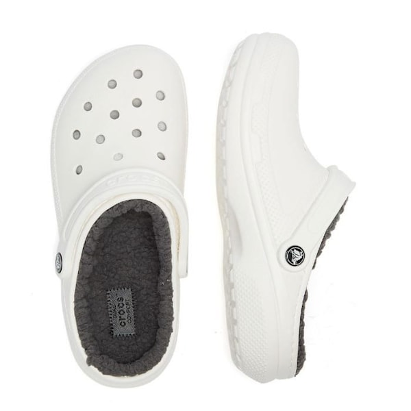 Sabot - Crocs - Classic Lined Clog - Vit - Bekväm - Fodrad för värme Vit 38