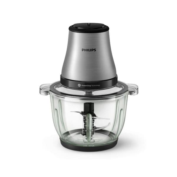 Philips Mini hackare skål glas 2l 500w silver - HR1503/00 silver-
