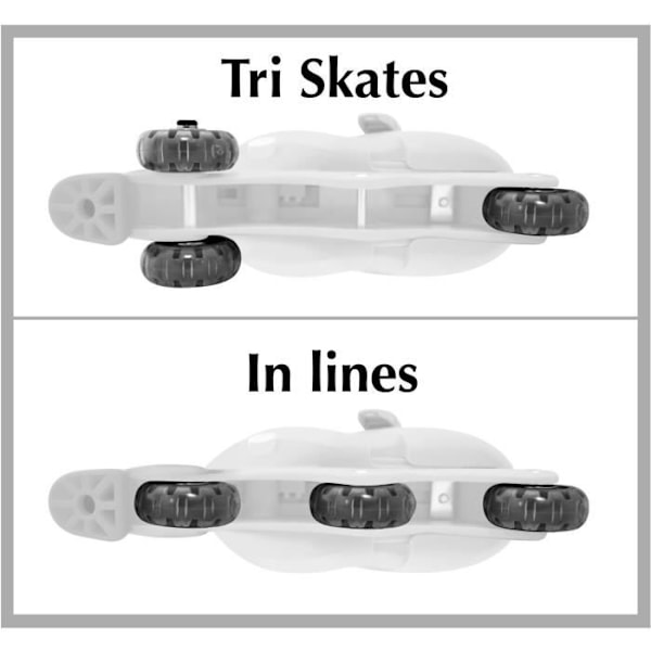 2 in 1 inlines FROZEN II - Storlek 27-30 - Tjej - Från 5 år SNÖKONNINGEN 2