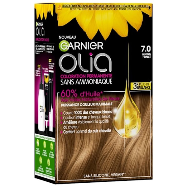 Garnier Olia Hårfärg 7.0 Mörkblond 7.0 - Mörkblond