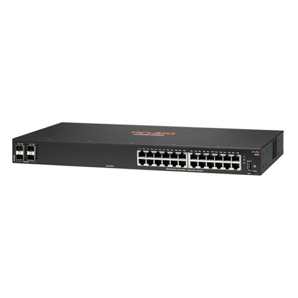 Autonom switch - HPE - Aruba 6000 - 24 Gigabit Ethernet-portar - 4 SFP-portar - Hanterad