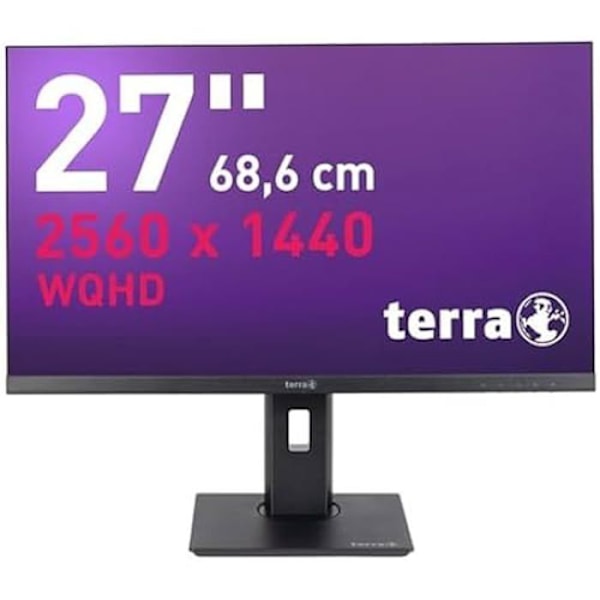 LCD/LED-skärm - WORTMANN AG - Terra 2775W PV V3 - Högupplöst - Energisparande - Modern design Svart
