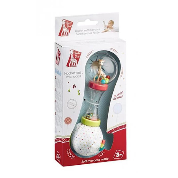 SOPHIE LA GIRAFE Dubbelmaterial Rattle 'Soft Maracas'