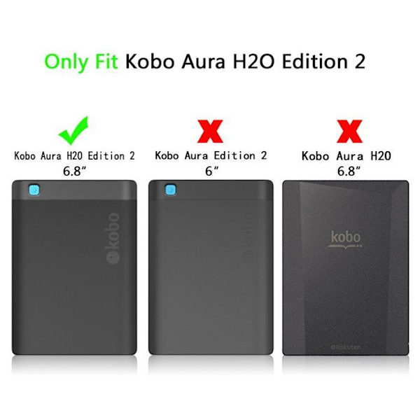 Hus för hörlurar - etui för hörlurar - skal för hörlurar Kepuch - KST-KOBOH2OEdition2-06