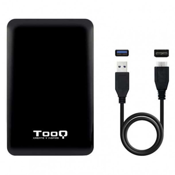 TooQ TQE-2538B 2,5" USB 3.0 hårddiskhölje svart