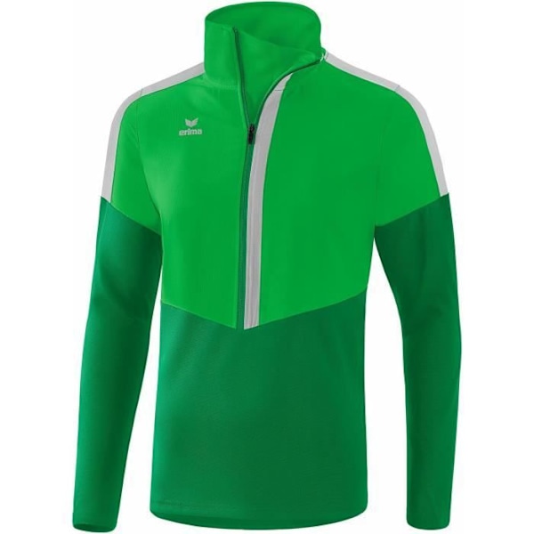 Sweat med dragkedja - Erima - Worker Squad - Hög krage - 100% polyester - Unisex vuxen Ljusgrön/mörkgrön/silver S