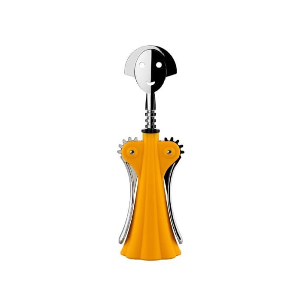 Alessi - AM01 DY - Anna G. - Designerkorkskruv, i termoplastiskt harts och Zamak krom, gul