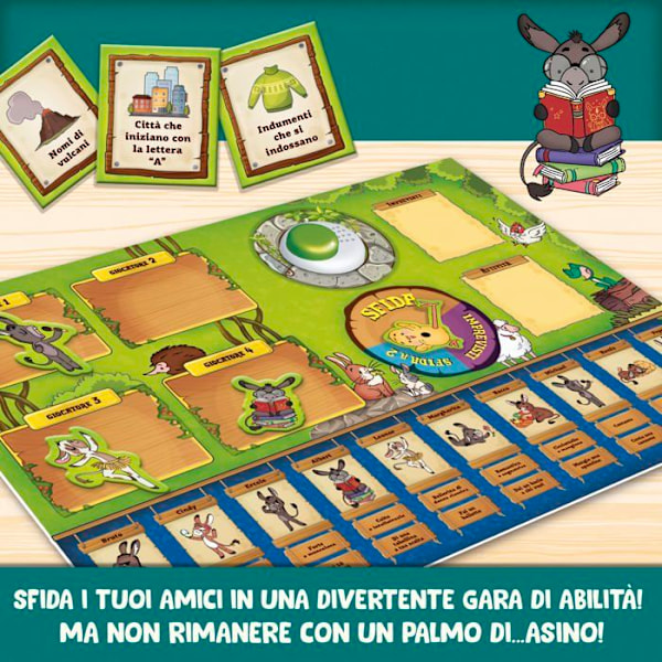 Brädspel - Liscianigiochi brädspel - 88904 - Lisciani Giochi Ludoteca Qua Casca l'Asin, Färg