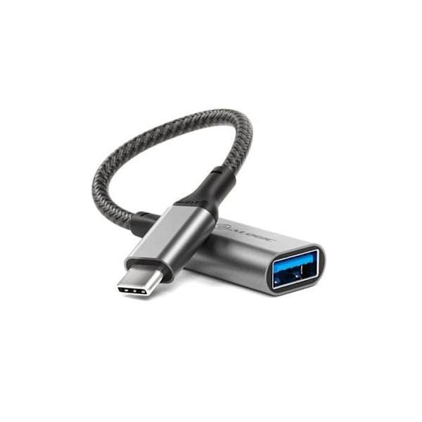 Tillbehör för Alogic-kabel - ULCAA-SGR - Super Ultra USB 3.1 USB-C auf USB-A Adapter 15cm grå