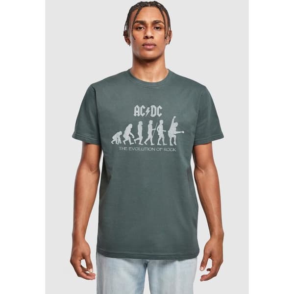 T-shirt Merchcode ACDC - Evolution Av Rock grön flaska XS