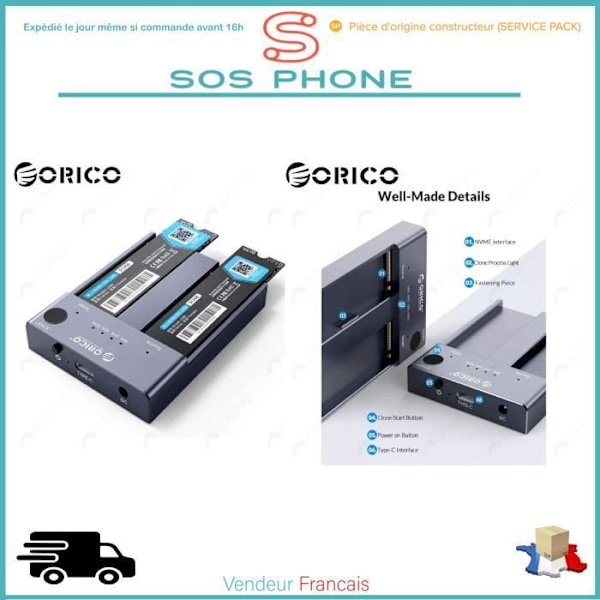 ORICO NVMe USB 3.1 10 Gbps SSD Clone Station
