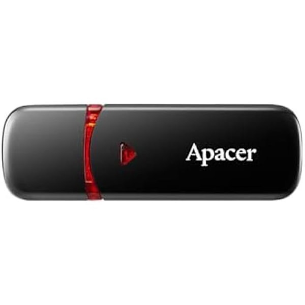 Pendrive - APACER - AH333 - 32GB - USB 2.0 - Windows/Mac/Linux-kompatibel Svart