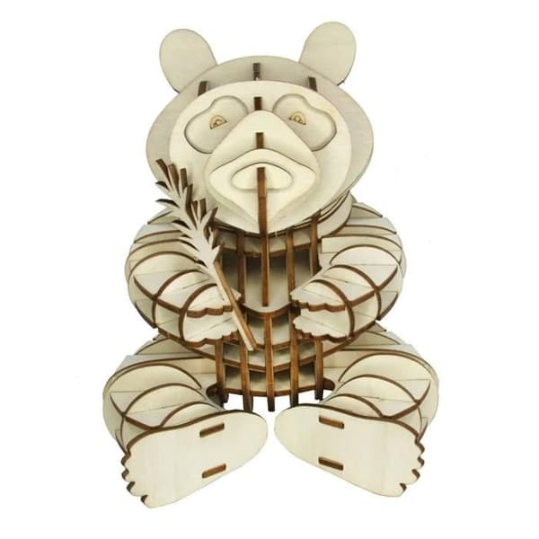 3D-pussel i trä Panda