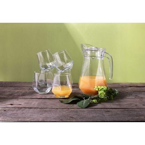 Pichet - karaff - serveringsflaska Hendi ADEL Presentförpackning med karaff och 6 glas 1,4L 6x330ml