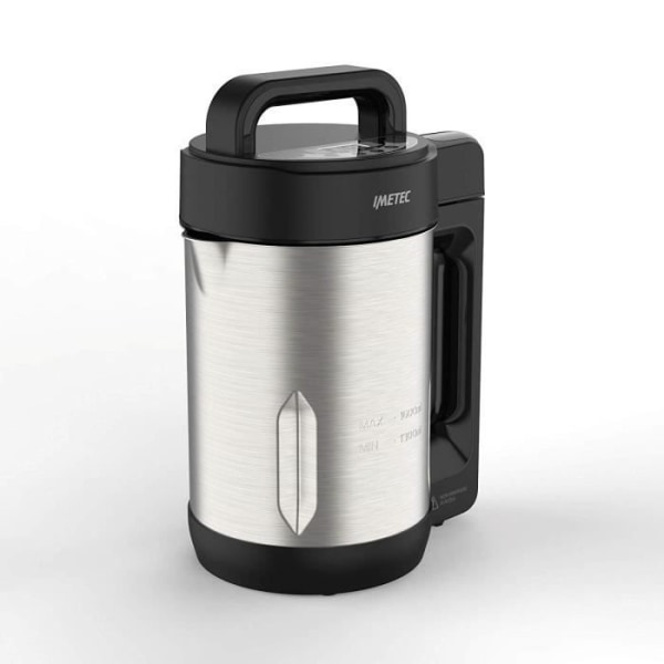 Imetec SM 1000 Soup Maker, DB-Tech och Frulla, 3 automatiska program, soppa och Smoothie, 6 portioner, kranarblad i rostfritt stål