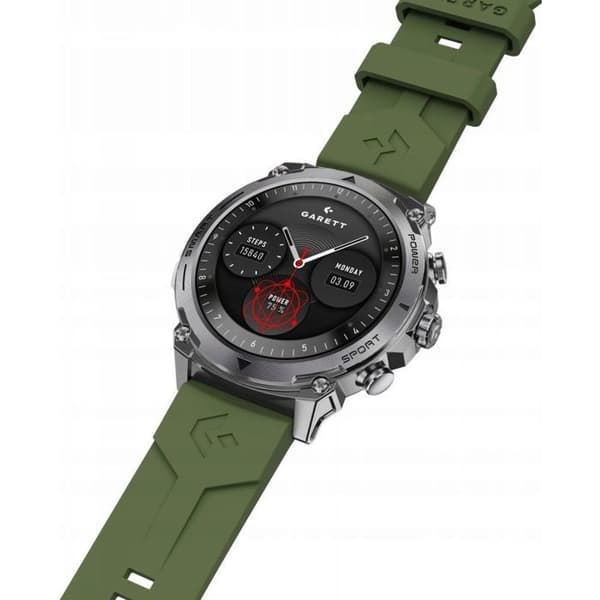 Bluetooth-klocka - smartklocka - Garett Atom Silver Steel
