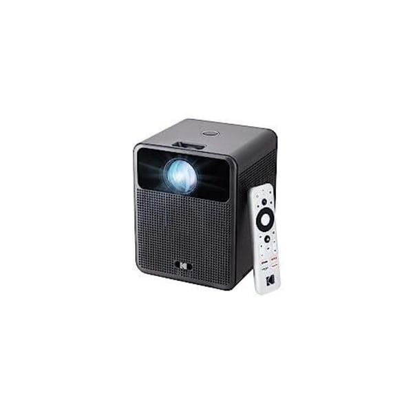 Kodak FLIK HD10 smart projektor | Android TV 1080p FHD-videoprojektionssystem med Google Assistant, Wi-Fi, Bluetooth 5.