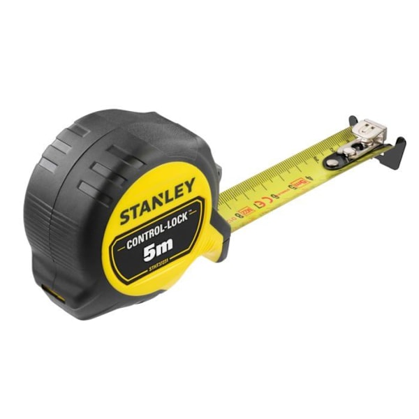 Mått 5M X 25MM dubbel märkning STANLEY® MAGNÉTIQUE CONTROL-LOCK™ - STHT37231-0 gult och svart
