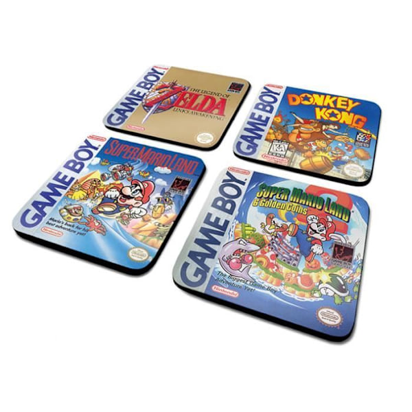 Siddunder - Nintendo - Gameboy - Set om 4 - Vit - Samling Pause Canap Vit