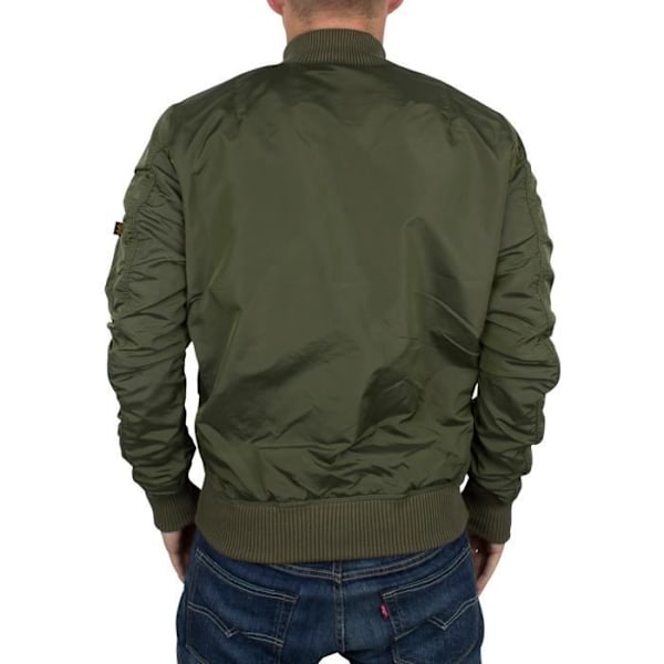Alpha Industries MA-1 TT Bomberjacka för män - Mörkgrön Grön jag