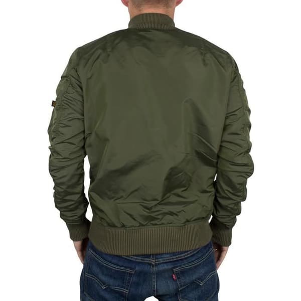Alpha Industries MA-1 TT Bomberjacka för män - Mörkgrön Grön M