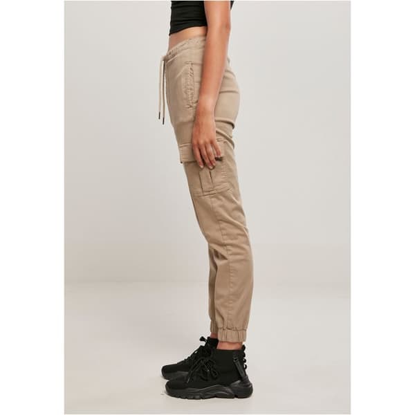 Cargo byxor - URBAN CLASSICS - GT - Hög midja - Bekväm - 98% bomull 2% elastan marron taupe XXL