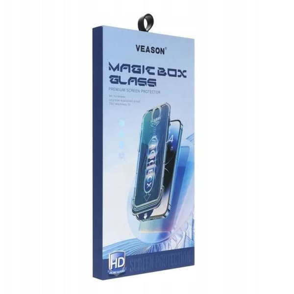 6D Pro härdat glas - VMAX - iPhone 16 Plus - Svart - Lätt att installera - Rep resistent svart