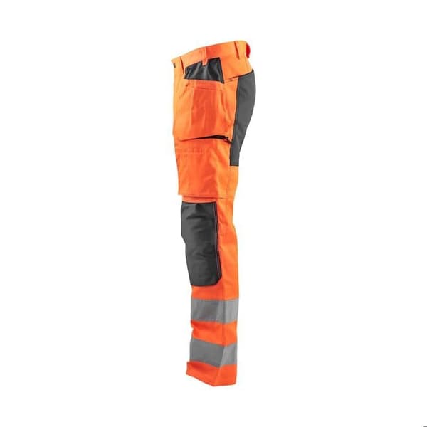 Blaklader stretch arbetsbyxor med hög synlighet orange 52