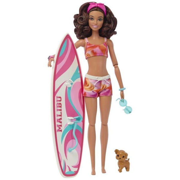 BARBIE - BARBIE BARBIE SURFDOLL + ACCY (CP6) - 21A - docka - 3 år och + Flerfärgad
