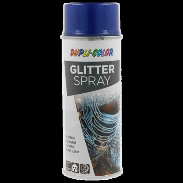 Sprayfärg - Glittrande diamant effekt - Mörkblå - Alla ytor - Dupli-Color - 400ml marinblå