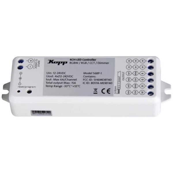 BC.LED-Steuer.RGBW Blue-Control 4 kanals Vit kontroller