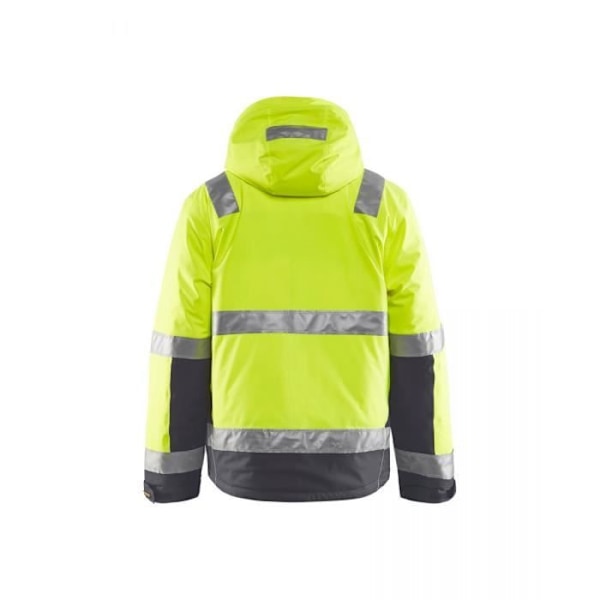 Vinterjacka med hög synlighet i 2D stretch Fluorescerande gul/Mediumgrå - Blaklader Gul XS
