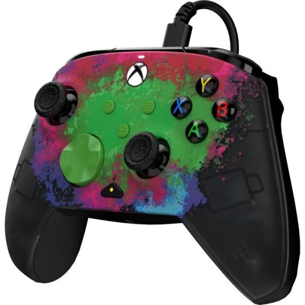 Gamepad - PDP - REMATCH GLOW Space Dust Advanced Wired Gamepad - Xbox Series X - Kabelansluten - Flerfärgad Flerfärgad