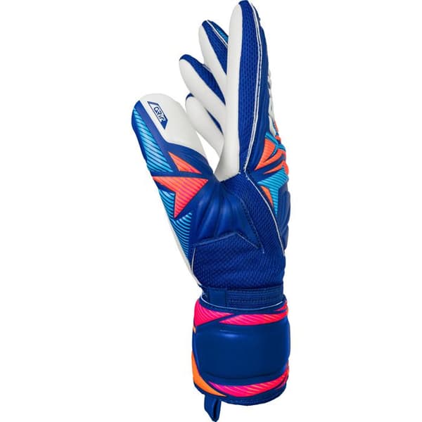 Reusch Attrakt Grip målvaktshandskar - sharpblu/vit/chock orange skarpblå/vit/chock orange 10