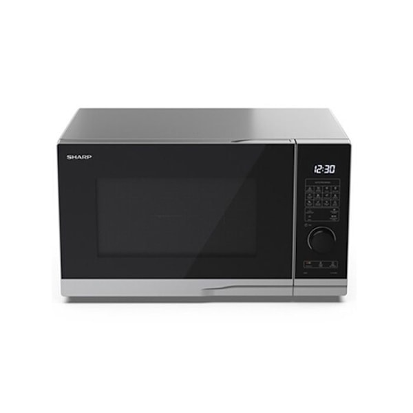 Sharp YC-PG254AE-S grillmikrovågsugn - 25L - 900W - 12 automatiska program Silver och svart