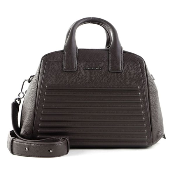 Handväska - MANDARINA DUCK - I-Con Tote M - Kalvskinn - Brun - Avtagbar axelrem kastanj