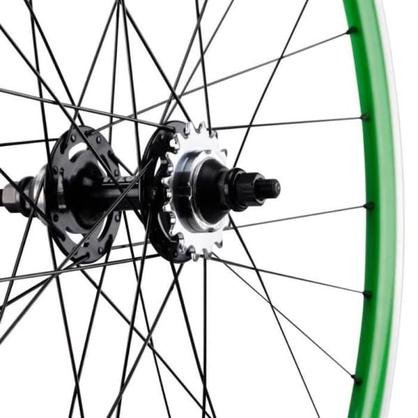 Fixie CGN Mach1 430 bakhjul - Solid axel - Grön - 28mm/1300g
