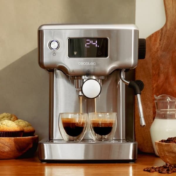Cecotec Espressomaskin Power Espresso 20 Barista Compact. 1465 W, Thermoblock, 20 bar, Ångspruta, 2 koppar kaffe