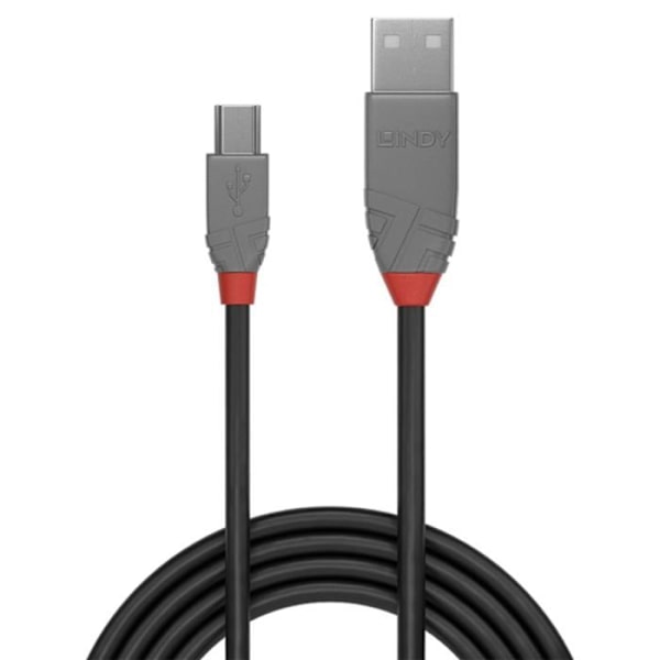 USB 2.0 typ A till Mini-B kabel - Anthra Line - 2m - LINDY