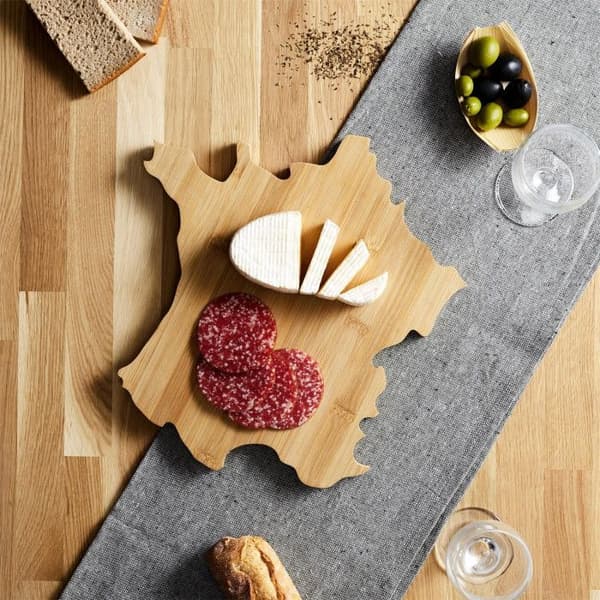 Skärbräda - COOK CONCEPT - Form Frankrike - Trä - Brun - Ostpresentation brun