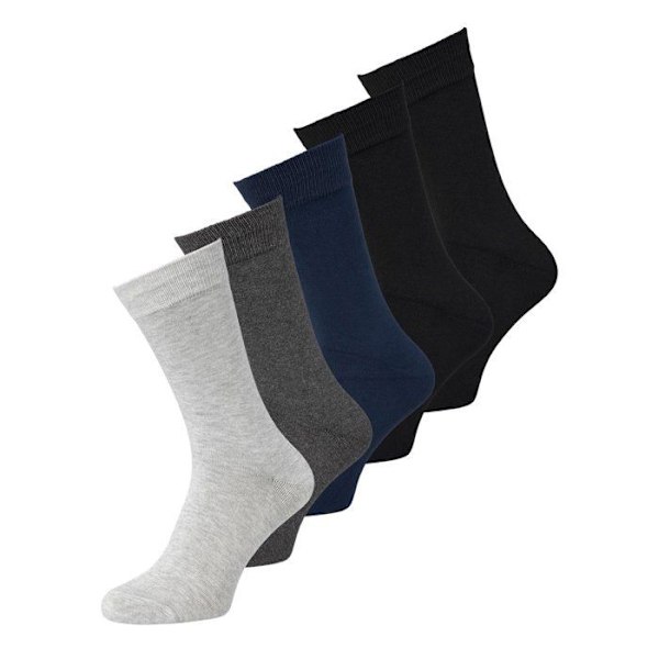 Jack & Jones Basic Bamboo strumpor (pack om 5) - svart - TU Grå/Blå/ svart