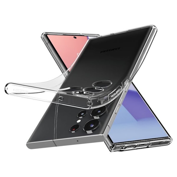 Fodral - Spigen - Liquid Crystal - Transparent - TPU - Fallskydd Transparent
