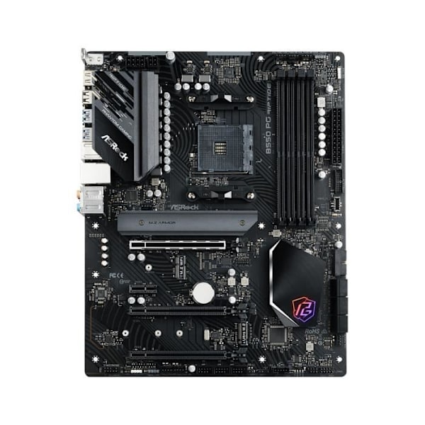 Moderkort - ASROCK - B550 PG Riptide - DDR4 SDRAM - Sockel AM4 - AMD Ryzen 3000/4000/5000 - PCIe 4.0