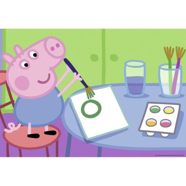 Peppa Pig Pussel - I skolan - 2x24 st - Barn - Blandat - 4 år