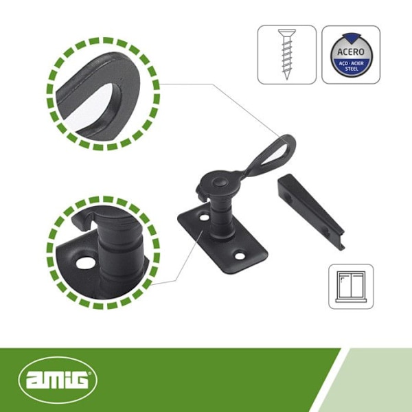 Amig - 14352 - Hasp 12 mässing