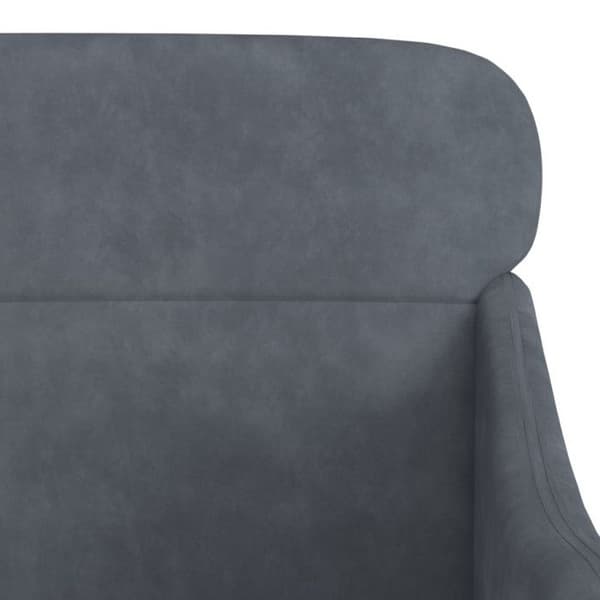 351437 vidaXL Fåtölj Mörkgrå 63x76x80 cm Sammet mörkgrå